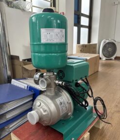 Bơm tăng áp biến tần PEROTAC MHI đầu inox 304, bình tích áp